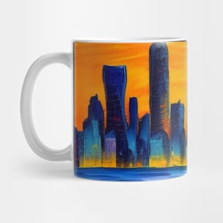 Sunset Serenade: City on the Ocean Mug